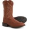 Justin Rendon Sorrell 11” Western Boots - Leather, Round Toe, Wide Width (For Men) in Brown