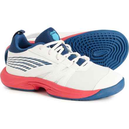 K-Swiss Boys Speed Trac Sneakers in White/Blue/Red