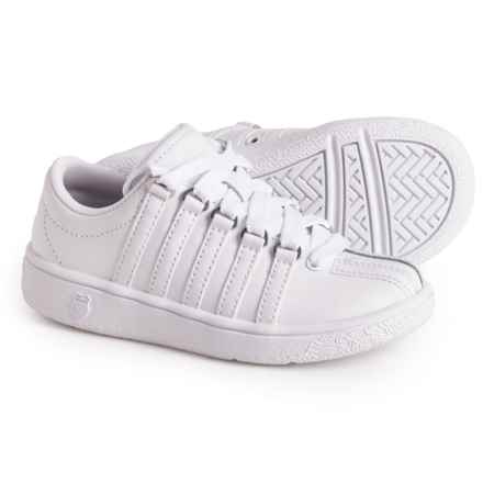 K-Swiss Girls Classic LX Sneakers - Leather in White/White