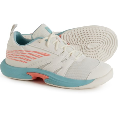 K-Swiss Girls Speed Trac Tennis Shoes in White/Nile Blue/Dessert Flower