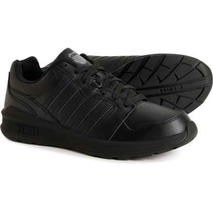 K-Swiss Rival Trainer Sneakers - Leather (For Men) in Black/Black