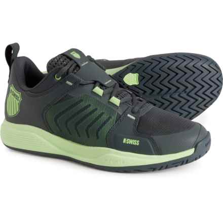 K-Swiss Ultrashot Team Tennis Shoes (For Men) in Dark Grey/Green