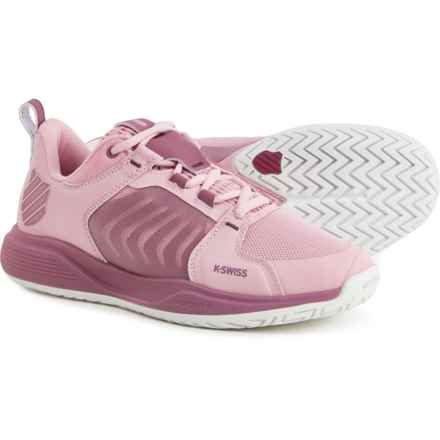 K-Swiss Ultrashot Team Tennis Shoes (For Women) in Pink/Grape Nectar/White