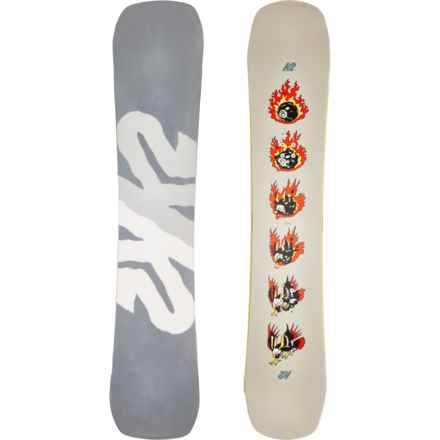 K2 2021 Twin Afterblack Wide Snowboard (For Men and Women) in Grey