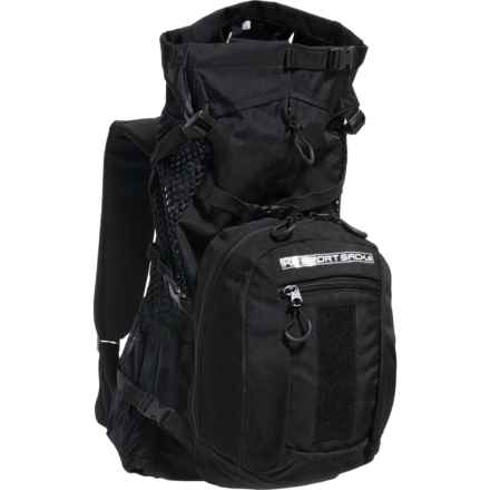 K9 Sport Sack Plus 2 Backpack Dog Carrier with Storage Bag in Black