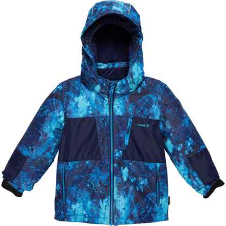 Kamik Big and Little Boys Axl Ski Jacket - Waterproof, Insulated in Blue/Hyperstatic