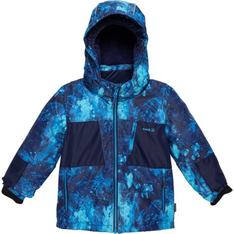 Kamik Big and Little Boys Axl Ski Jacket - Waterproof, Insulated in Blue/Hyperstatic