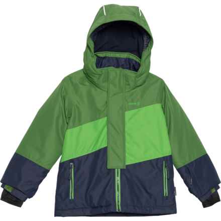 Kamik Big and Little Boys Cruz Color-Block Ski Jacket - Waterproof, Insulated in Kale