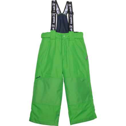 Kamik Big and Little Boys Titan Solid Bib Snow Pants - Waterproof, Insulated in Online Lime