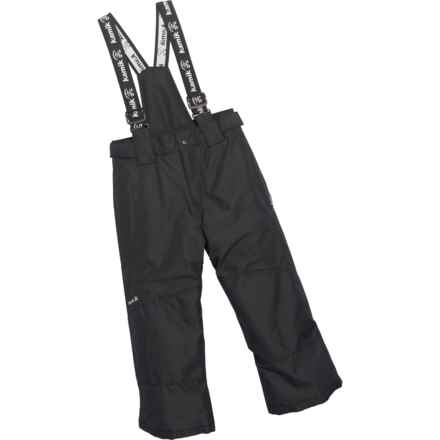 Kamik Big Boys Titan Solid Bib Snow Pants - Waterproof, Insulated in Black