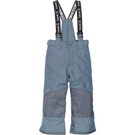Kamik Big Boys Titan Solid Bib Snow Pants - Waterproof, Insulated in Gray