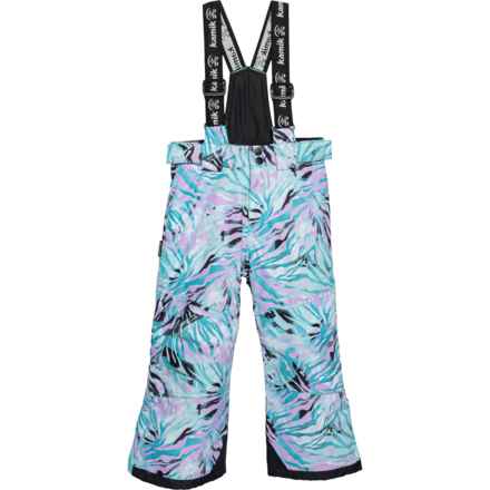 Kamik Big Girls Aspen AOP Ski Pants - Waterproof, Insulated in Blush Aop