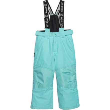 Kamik Big Girls Aspen Solid Ski Pants - Waterproof, Insulated in Aqua