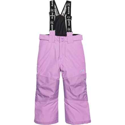 Kamik Big Girls Aspen Solid Ski Pants - Waterproof, Insulated in Blush