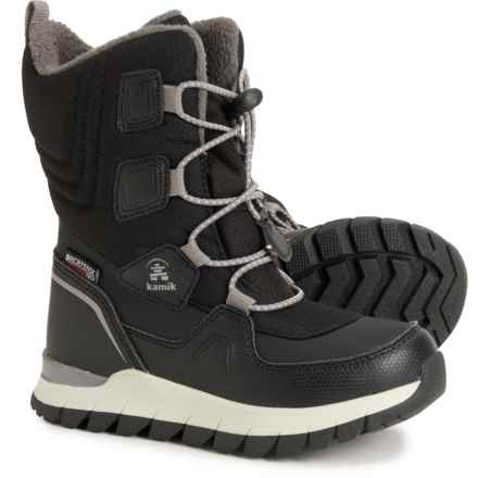 Kamik Boys and Girls Bouncer 2 Snow Boots - Waterproof, Insulated in Blk