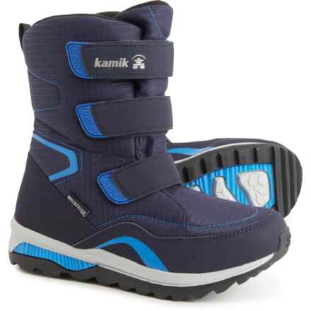 Kamik Boys Chinook Hi Winter Boots - Waterproof, Insulated in Navy