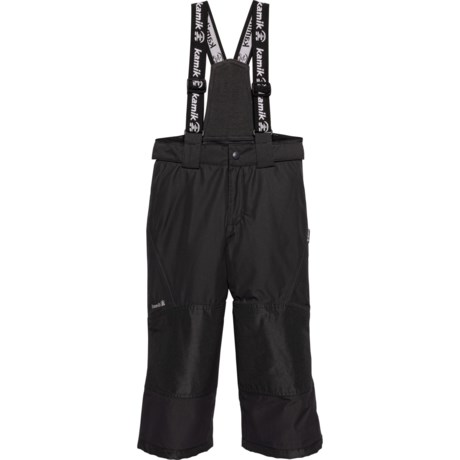 Kamik Boys Harper Snow Bib Pants - Waterproof, Insulated in Coal