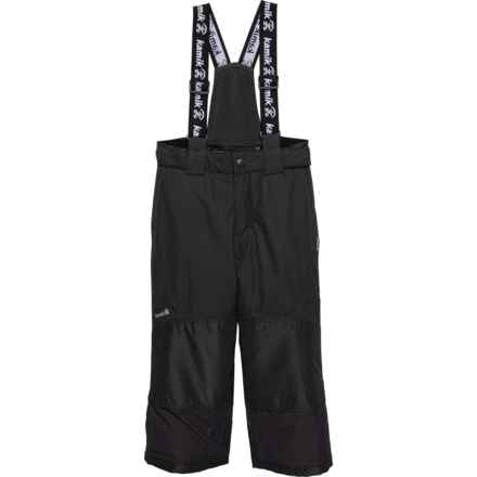 Kamik Boys Harper Snow Bib Pants - Waterproof, Insulated in Coal