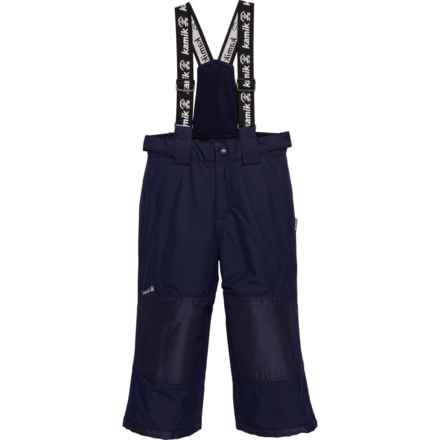 Kamik Boys Harper Snow Bib Pants - Waterproof, Insulated in Navy