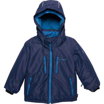 Kamik Boys Hux Ski Jacket - Waterproof, Insulated in Navy/Sea