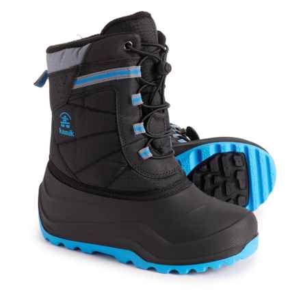 Kamik Boys Maxx Snow Boots - Waterproof, Insulated in Black