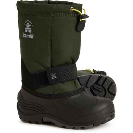 Kamik Boys Rocket Pac Boots - Waterproof, Insulated in Dark Green