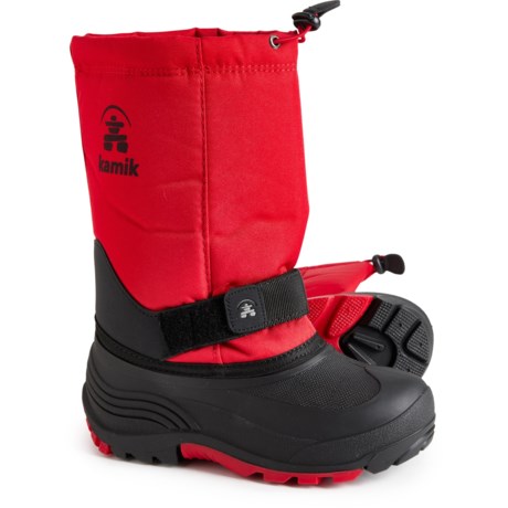 Kamik Boys Rocket Pac Boots - Waterproof, Insulated in Red