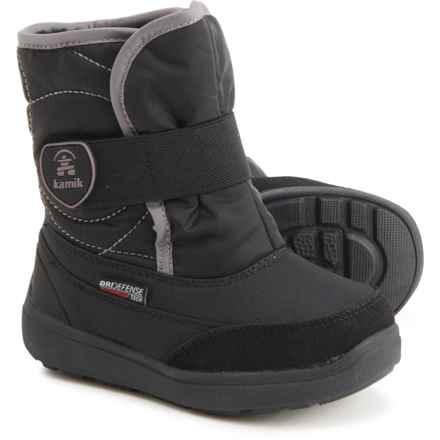 Kamik Boys Snowbee Winter Boots - Waterproof in Black