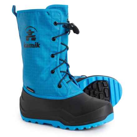 Kamik Boys Snowmate Snow Boots - Waterproof, Insulated in Brilliant Blue