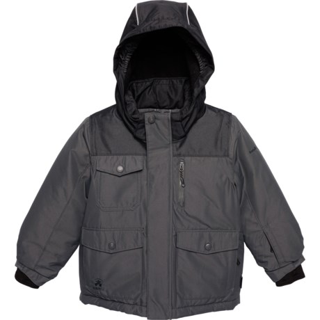 Kamik Boys Stark Ski Jacket - Waterproof, Insulated in Coal/Black