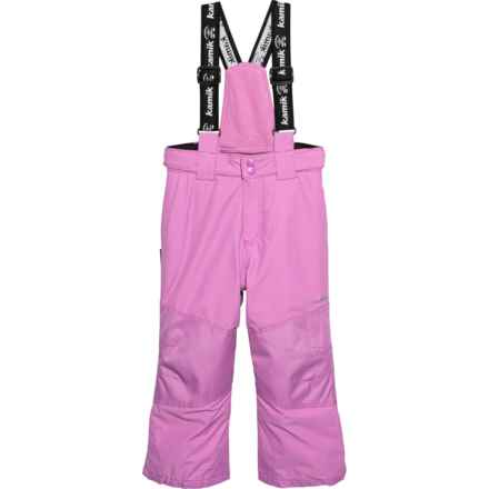 Kamik Girls Bella Bib Snow Pants - Waterproof, Insulated in Blush