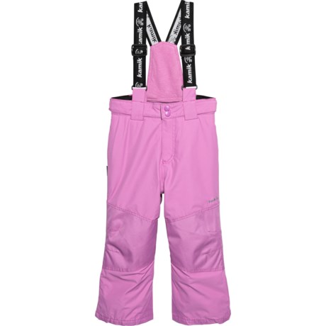 Kamik Girls Bella Bib Snow Pants - Waterproof, Insulated in Blush