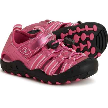 Kamik Girls Crab Shine Sport Sandals in Pink