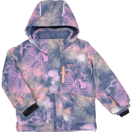 Kamik Girls Faerie Floral Ski Jacket - Waterproof, Insulated in Indigo