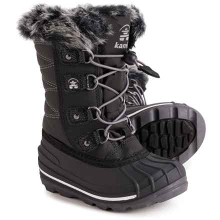 Kamik Girls Frostylake Winter Boots - Waterproof, Insulated in Black