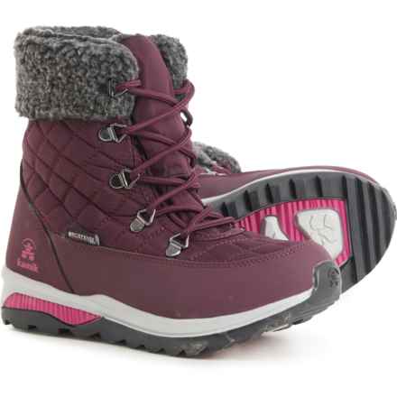 Kamik Girls Gemini Snow Boots - Waterproof, Insulated in Grape