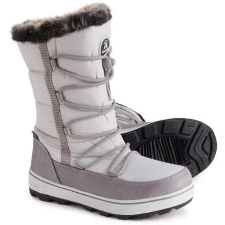 Kamik Girls Hopper Snow Boots - Waterproof, Insulated in Light Grey