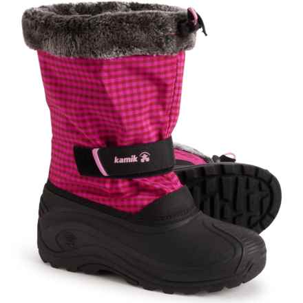 Kamik Girls Mini 2 Winter Boots - Waterproof, Insulated in Magenta