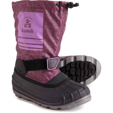 Kamik Girls Shockwave Pac Boots - Waterproof, Insulated in Grape