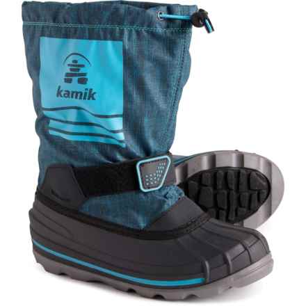 Kamik Girls Shockwave Pac Boots - Waterproof, Insulated in Teal