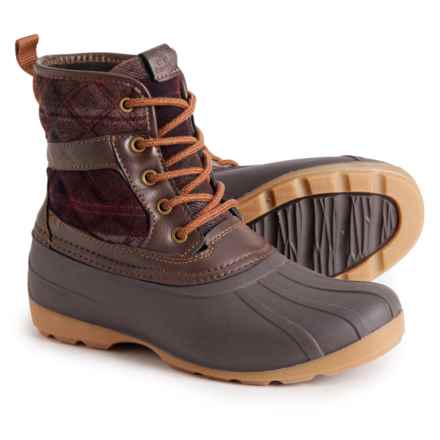 Kamik Girls Sierra Mid Pac Boots - Waterproof, Insulated in Dark Brown/Red