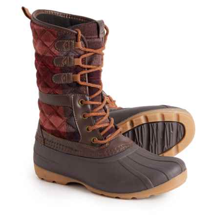 Kamik Girls Sierra Pac Boots - Waterproof, Insulated in Dark Brown/Red