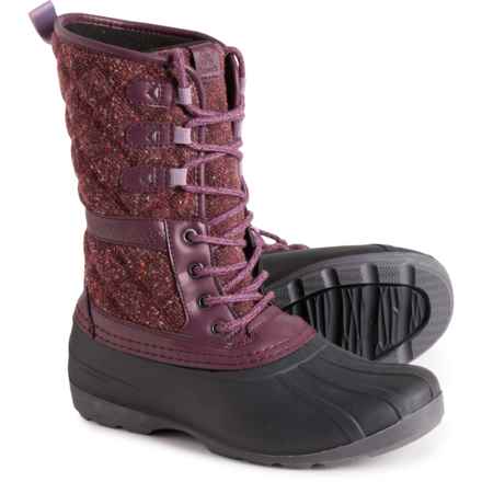 Kamik Girls Sierra Snow Boots - Waterproof, Insulated in Burgundy Bourgogne