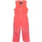 Kamik Girls Storm Polar Bib Snow Pants - Waterproof, Insulated in Coral