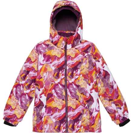 Kamik Girls Tallie Floressence Winter Jacket - Waterproof, Insulated in Grape
