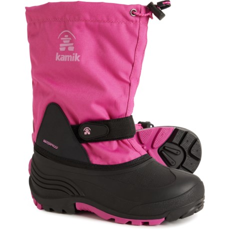 Kamik Girls Waterbug 5 Pac Boots - Waterproof, Insulated in Magenta