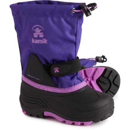 Kamik Girls Waterbug Pac Boots - Waterproof, Insulated, Wide Width in Purple