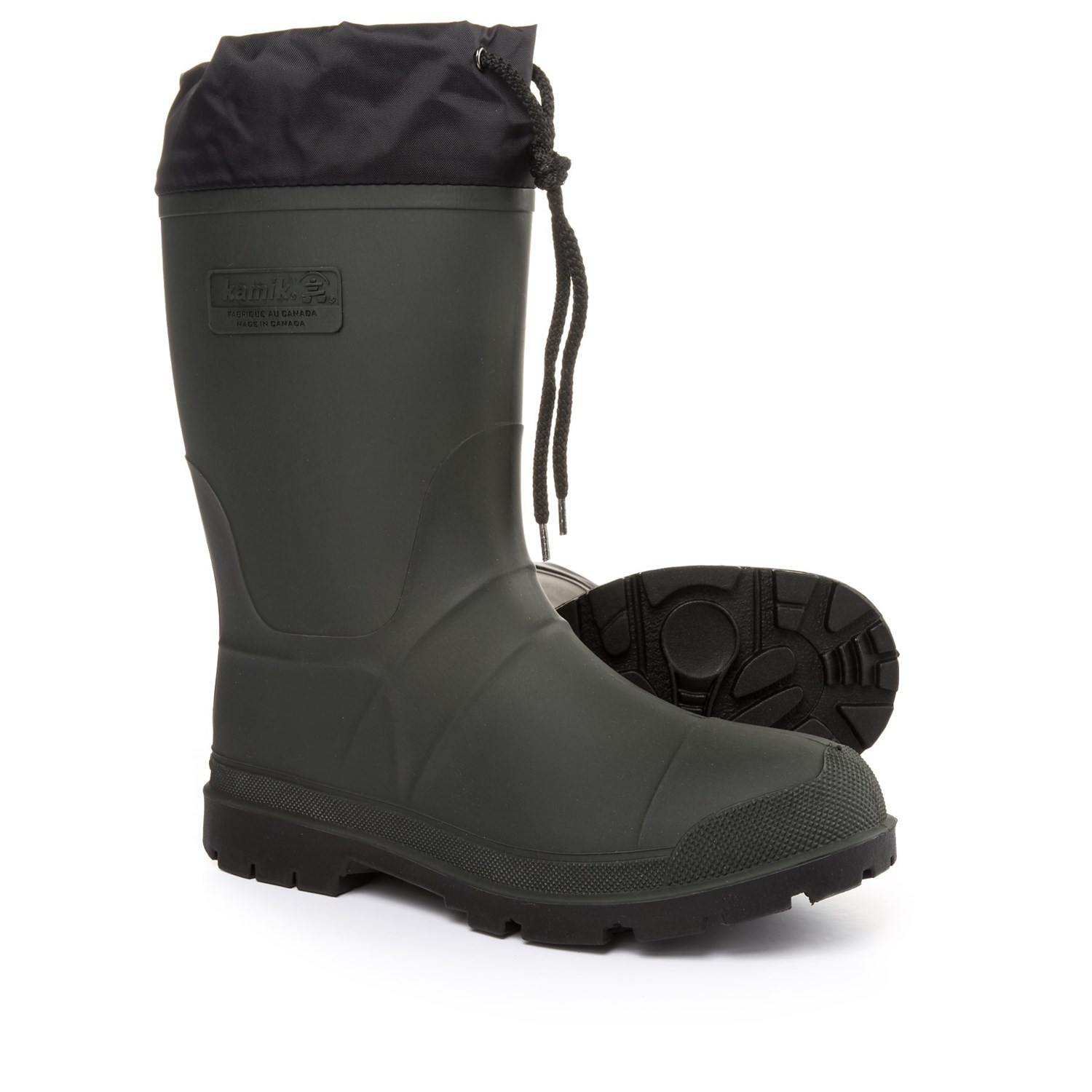 kamik lined rubber boots