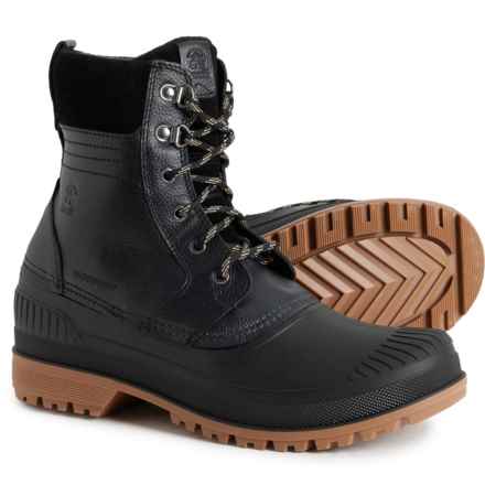 Kamik Hemlock Winter Boots - Waterproof, Insulated, Leather (For Men) in Black