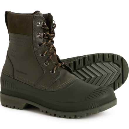 Kamik Hemlock Winter Boots - Waterproof, Insulated, Leather (For Men) in Dark Green